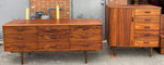 REFINISHED MCM Rosewood Dresser, Highboy & Queen Bed w Nightstands PERFECT 5