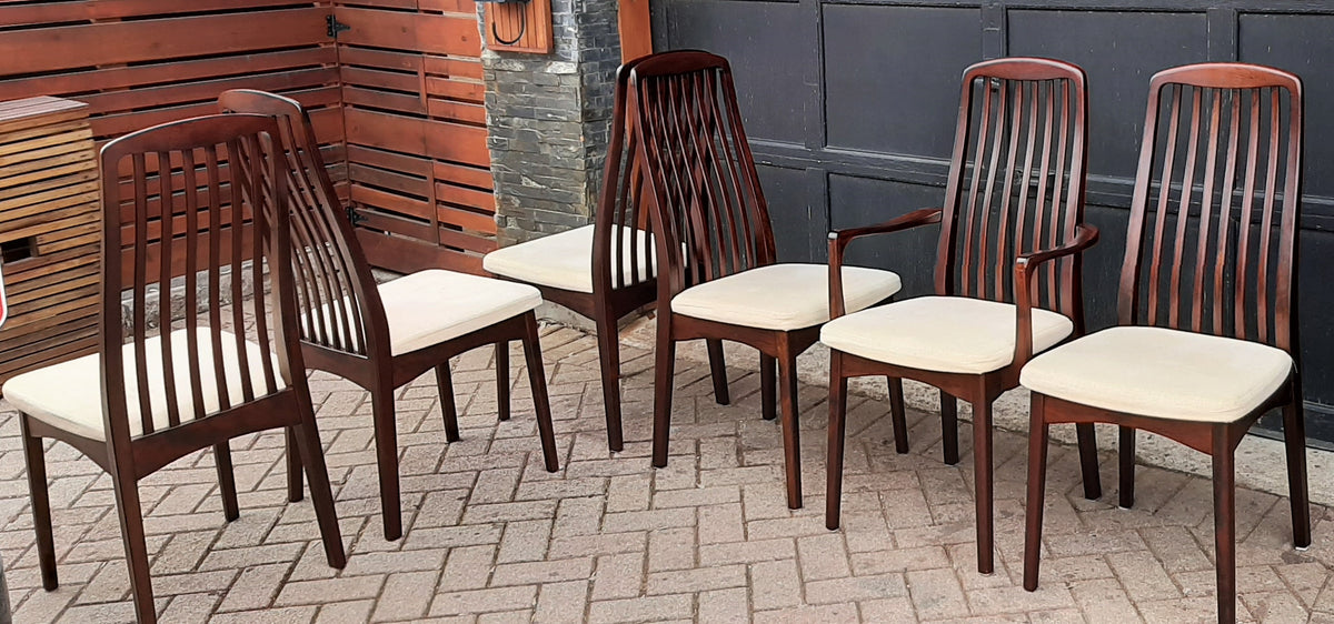 6 MCM Rosewood Chairs by Svegards Markaryd, PERFECT - Mid Century Modern Toronto