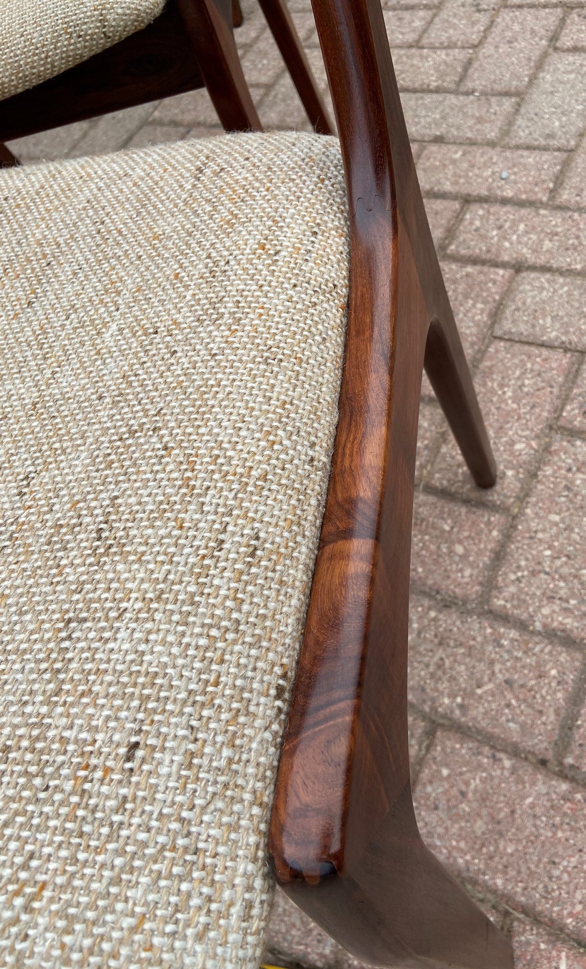 REFINISHED 8 Rosewood Danish Mid Century Modern Chairs by Kai Kristiansen, PERFECT