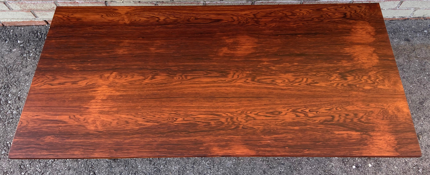 REFINISHED Mid Century Modern Rosewood Coffee Table 48 x 22