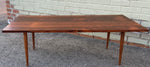 REFINISHED Mid Century Modern Rosewood Coffee Table 48 x 22 3