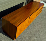Danish Mid Century Modern Rosewood Credenza Media TV Console Low 79