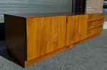 Danish Mid Century Modern Rosewood Credenza Media TV Console Low 79