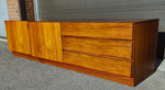 Danish Mid Century Modern Rosewood Credenza Media TV Console Low 79