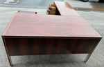 REFINISHED MCM Executive Rosewood Desk L-Shaped by H.Miller for Biltrite 8
