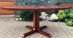 RESTORED Danish Mid Century Modern Rosewood Table Oval w 2 leaves by Skovby 71