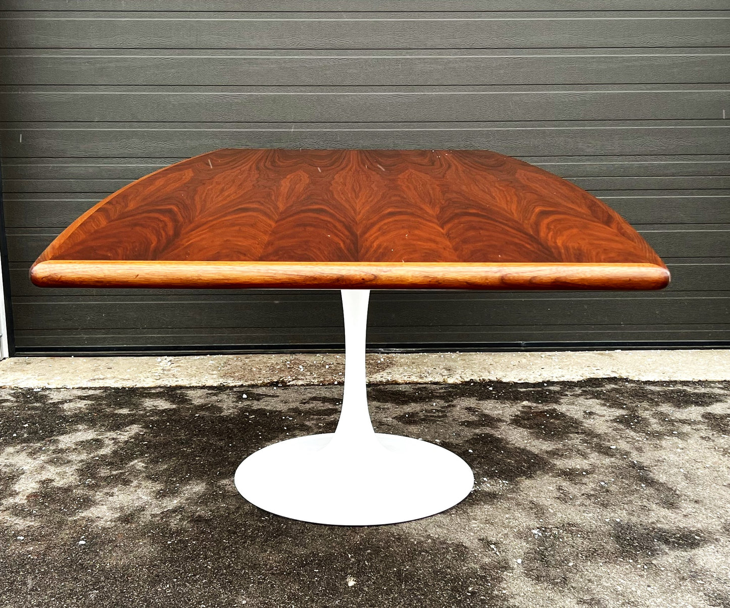 REFINISHED Mid Century Modern Rosewood Dining Table with Tulip Base 84"