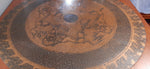 REFINISHED MCM Rosewood Draw Leaf Table with copper inlay  60
