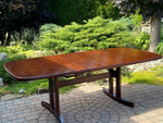 Large MCM Rosewood Dining Table Extendable 70