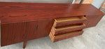 REFINISHED Danish Mid Century Modern Rosewood Credenza 86