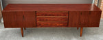 REFINISHED Danish Mid Century Modern Rosewood Credenza 86
