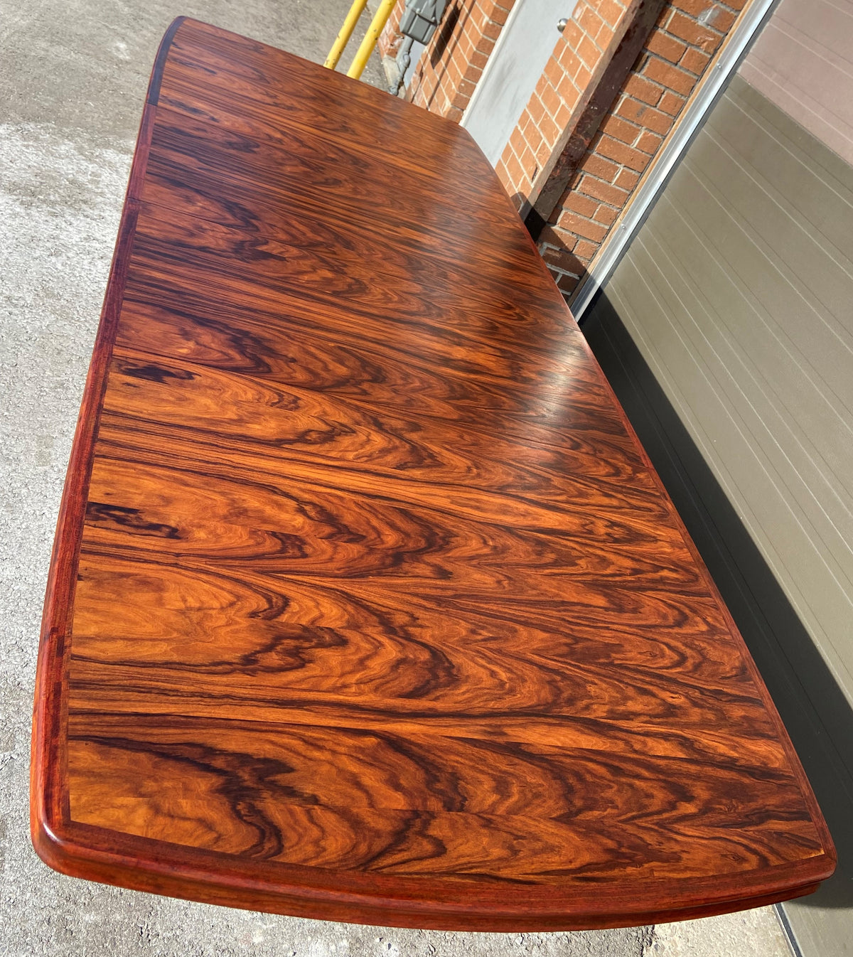 REFINISHED Large Mid Century Modern Rosewood Table Selfstoring, 66