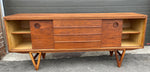 REFINISHED MCM Walnut Sideboard TV Media Console 70