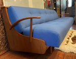 REFINISHED REUPHOLSTERED Mid Century Modern Folding Sofa - Bed 4