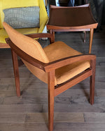 Set of 2 REFINISHED & Ready to be REUPHOLSTERED MCM Teak Armchairs 4