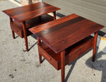 REFINISHED Mid Century Modern Solid Teak Side Tables w Drawers or Nightstands by Imperial (2 available) 3