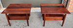 REFINISHED Mid Century Modern Solid Teak Side Tables w Drawers or Nightstands by Imperial (2 available) 5