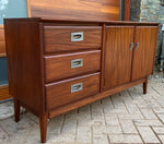 REFINISHED Mid Century Modern SOLID TEAK Buffet 54