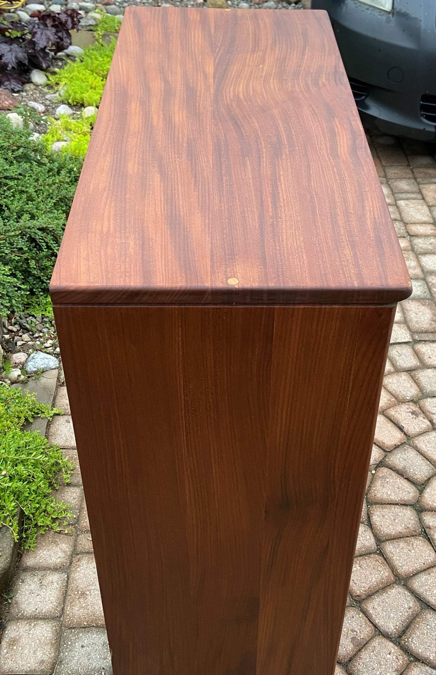 REFINISHED Mid Century Modern SOLID TEAK Bookcase 33.6", PERFECT