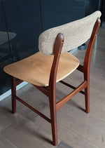 4 RESTORED MCM Solid Teak Chairs, ready for new upholstery, each $199 only - Mid Century Modern Toronto 2