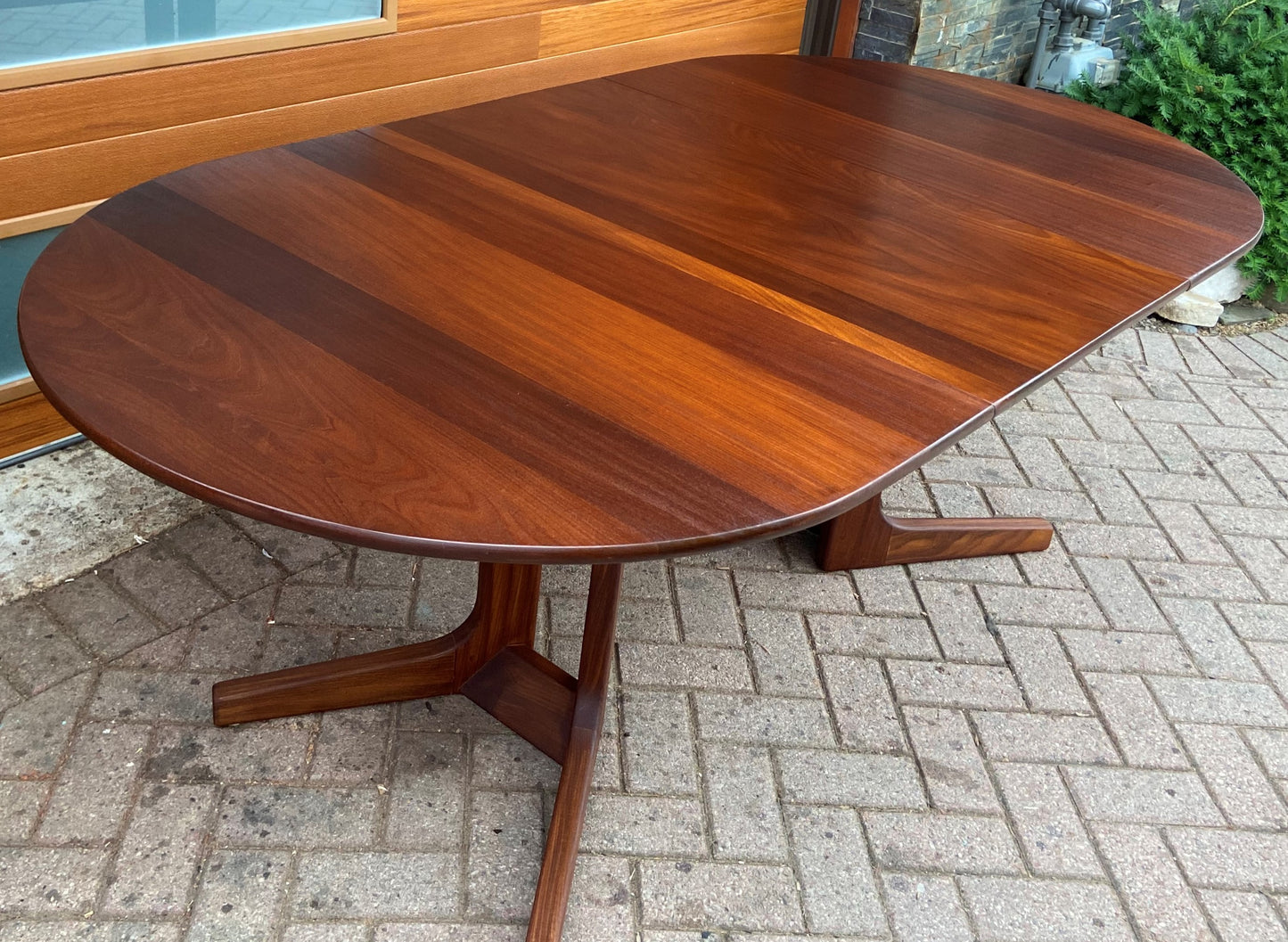 REFINISHED Mid Century Modern SOLID Teak Table by J.Kuypers 58"-80", PERFECT