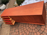 REFINISHED MCM Teak Sideboard Buffet Media Console, Perfect 6
