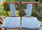 6 REFINISHED REUPHOLSTERED Danish Mid Century Modern Teak Chairs by VS, PERFECT 12