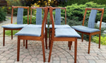 6 REFINISHED REUPHOLSTERED Danish Mid Century Modern Teak Chairs by VS, PERFECT 3
