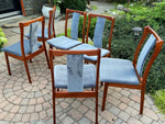 6 REFINISHED REUPHOLSTERED Danish Mid Century Modern Teak Chairs by VS, PERFECT 6