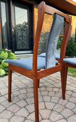 6 REFINISHED REUPHOLSTERED Danish Mid Century Modern Teak Chairs by VS, PERFECT 8