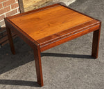 REFINISHED MCM Teak Coffee or Accent Table, Square 29