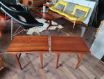2 REFINISHED Mid Century Modern Teak Accent Tables 8
