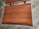 2 REFINISHED Mid Century Modern Teak Accent Tables 9