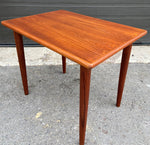 REFINISHED Danish Mid Century Modern Teak Accent Table 3