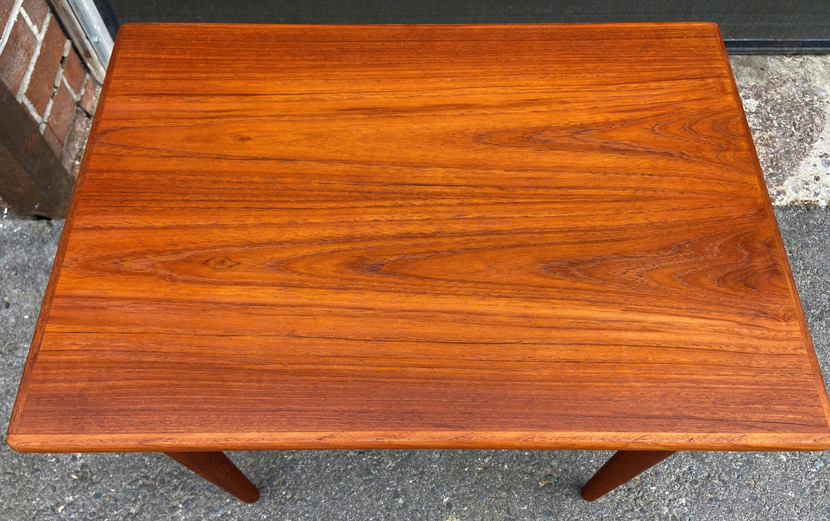REFINISHED Danish Mid Century Modern Teak Accent Table