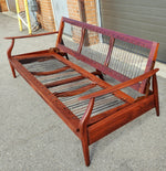 Choose Fabric***REFINISHED Mid Century Modern Solid Teak Sofa - Bed 3