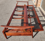 Choose Fabric***REFINISHED Mid Century Modern Solid Teak Sofa - Bed 2