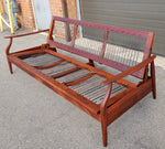 Choose Fabric***REFINISHED Mid Century Modern Solid Teak Sofa - Bed 8