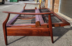 Choose Fabric***REFINISHED Mid Century Modern Solid Teak Sofa - Bed 9