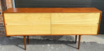 REFINISHED Mid Century Modern Teak & Birch Cabinet Narrow, 70.75