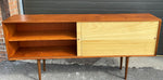 REFINISHED Mid Century Modern Teak & Birch Cabinet Narrow, 70.75