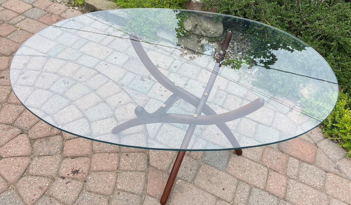 REFINISHED Mid Century Modern Teak Coffee Table by Forest Wilson, Perfect