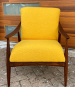 REFINISHED REUPHOLSTERED Mid-Century Modern Teak Armchair 4