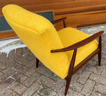 REFINISHED REUPHOLSTERED Mid-Century Modern Teak Armchair 7