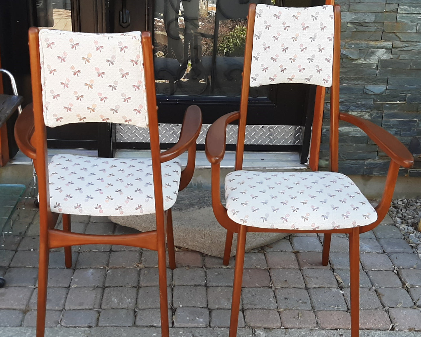 Set of 2 Mid Century Modern Teak Armchairs Restored - Mid Century Modern Toronto