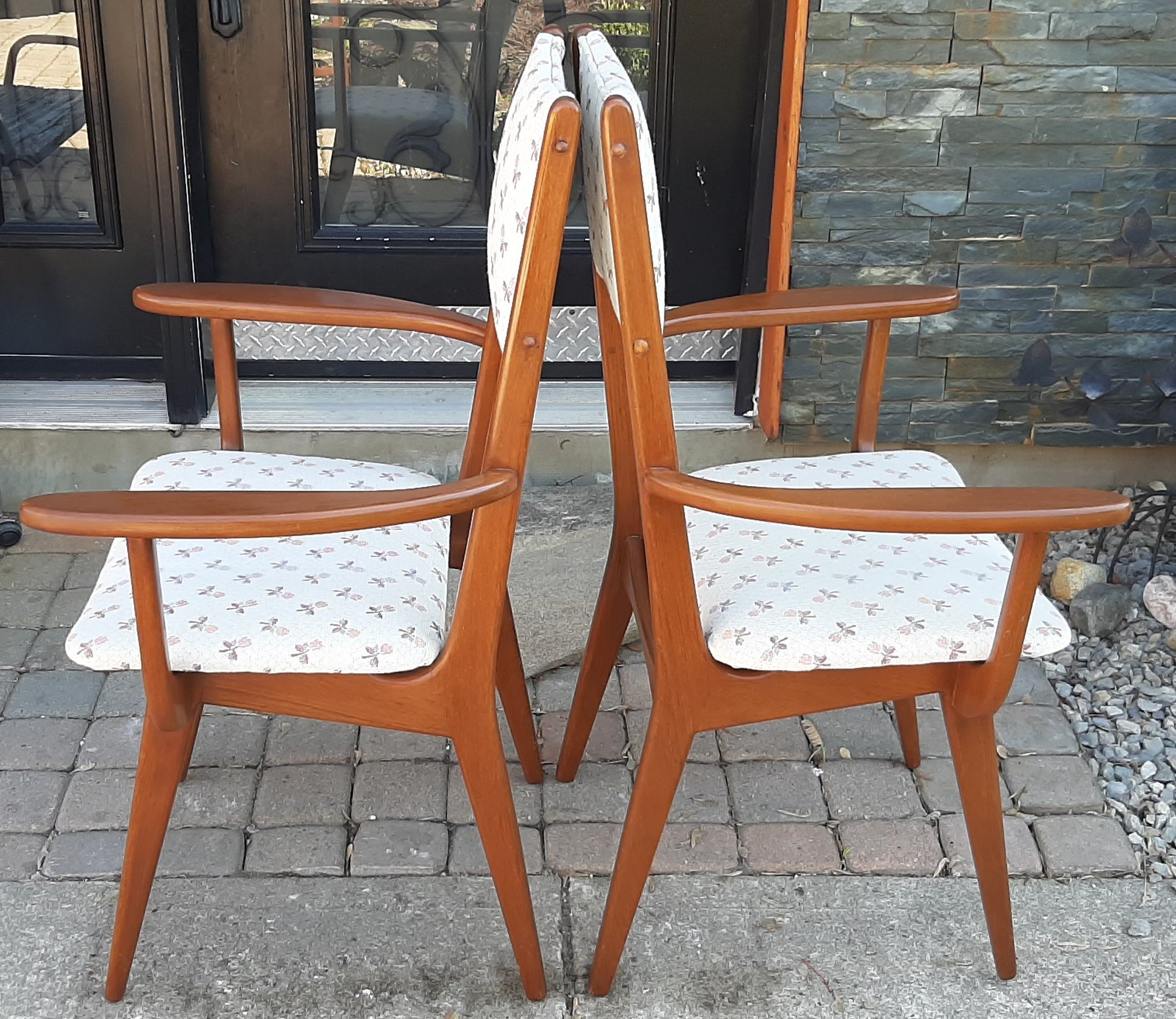 Set of 2 Mid Century Modern Teak Armchairs Restored - Mid Century Modern Toronto