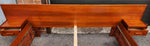 REFINISHED Mid Century Modern Teak Bed King w Floating Bedside Tables 9