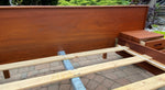 REFINISHED Danish Queen Mid Century Modern Teak Bed w floating nightstands, PERFECT 11