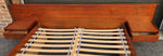 REFINISHED Mid Century Modern Teak Queen Bed w Floating Nightstands 9
