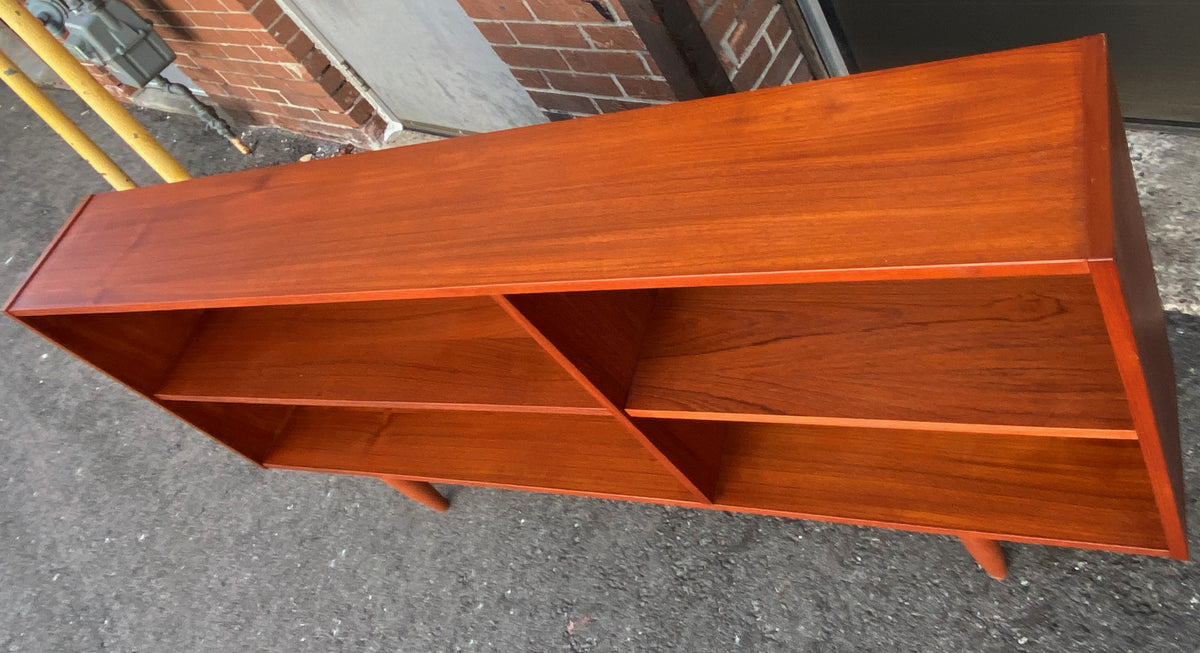 REFINISHED Mid Century Modern Teak Bookcase  65